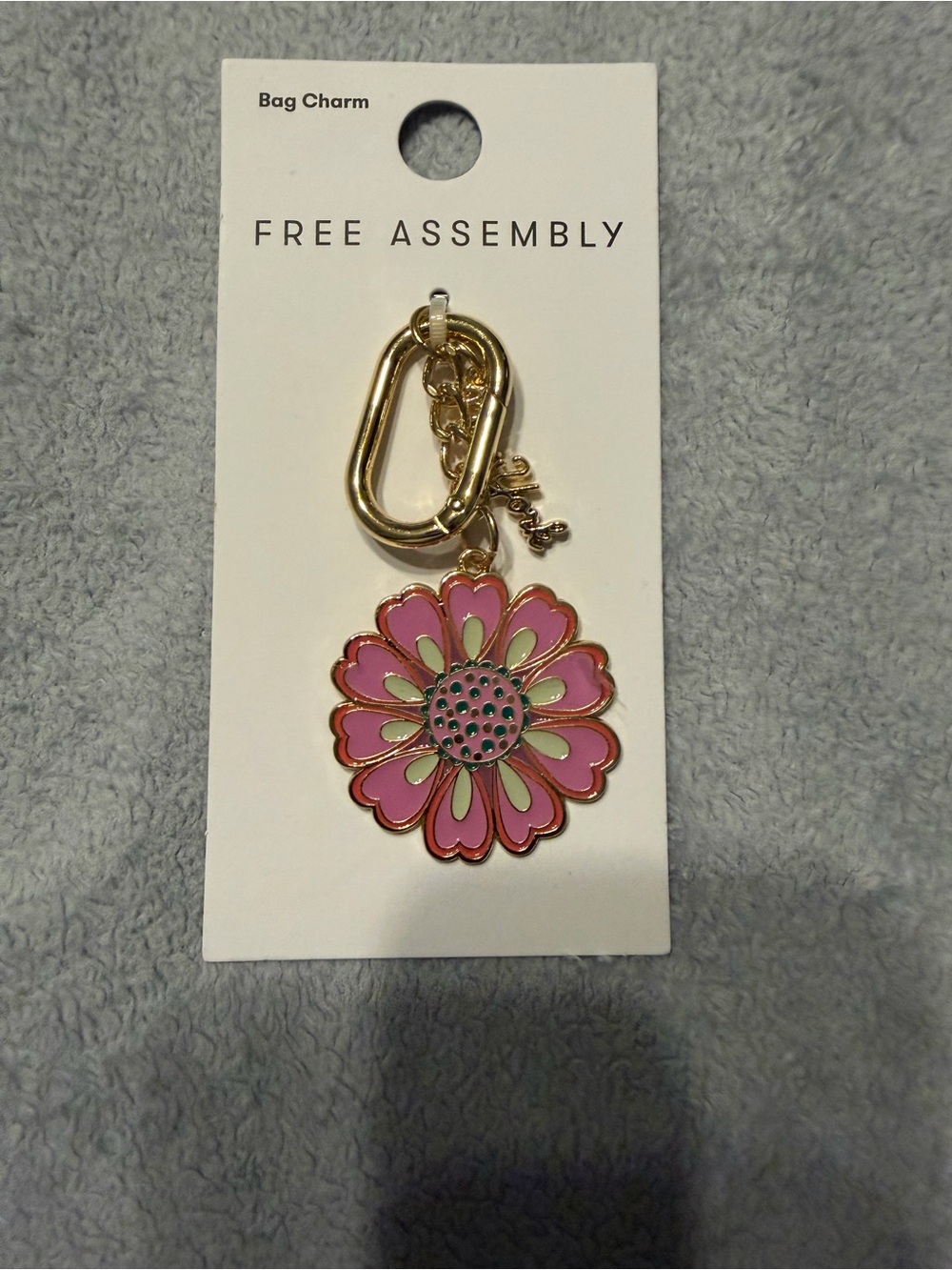 Free Assembly Women's Flower Bag Charm